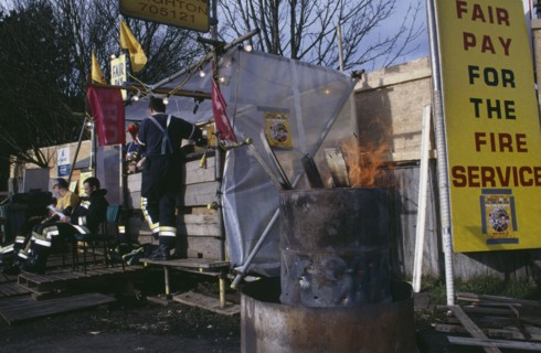 POLITICS, Strike Action, Fire fighters strike in Sussex England