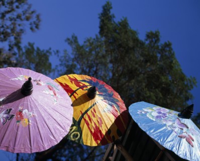 THAILAND, Chiang Mai Province, Bor Sang, "Bor Sang Umbrella and Sankampaeng Handicraft Festival.