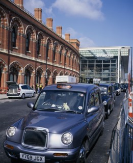 ENGLAND, London, St Pancras , St Pancras International exterior showing both new  terminal for