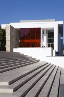 ITALY, Lazio, Rome, Steps leading to the Ara Pacis The Altar of Peace a monument from 13 BC