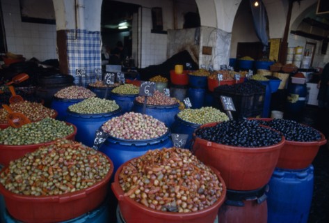 MOROCCO, Casablanca , Olive souk.