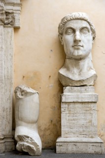 ITALY, Lazio, Rome, The courtyard of the Palazzo dei Conservatori part of the Capitoline Museum