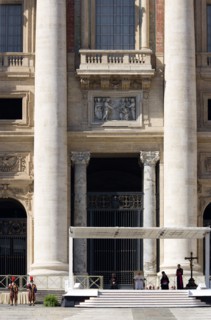 ITALY, Lazio, Rome, Vatican City Pope Benedict XVI during his regular Wednesday Audience under a