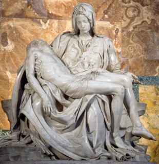 ITALY, Lazio, Rome, Vatican City The 1499 Renaissance Pieta by Michelangelo in St Peter's Basilica