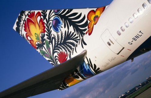 TRANSPORT, Air, Plane Detail, Boeing 747-400 at Gatwick Airport operated by British Airways. Detail