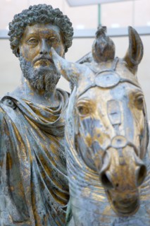 ITALY, Lazio, Rome, The Palazzo dei Conservatori part of the Capitoline Museum with the gilded
