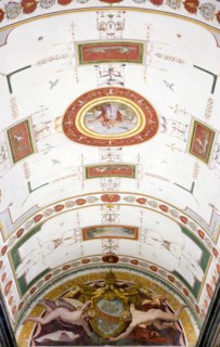 ITALY, Lazio, Rome, Vatican City Museum Painted ceiling detail
