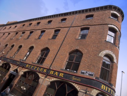 IRELAND, North, Belfast, Bittles bar next to entrance to Victoria Square on Upper Church Lane.