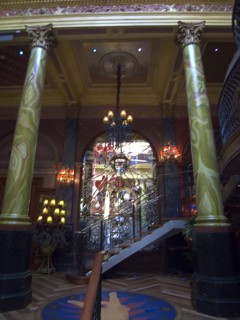 IRELAND, North, Belfast, Interior of the Cafe Vaudeville bar and restaurant in Arthur Street.
