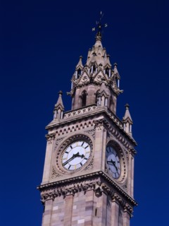 IRELAND, North, Belfast, "The Albert Memorial Clock Tower in Queen’s Square, constructed 1865-1870