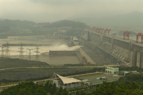 CHINA, Hubei , Sandouping, The Three Gorges Dam at Sandouping