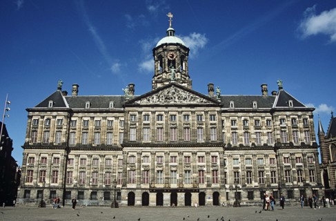 HOLLAND, Amsterdam , Dam Square and The Royal Palace. Koninklijk Paleis