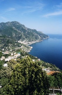 ITALY, Amalfi Coast, Ravello, "View of Amalfi Coastline, from Villa Rufolo"