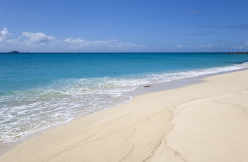 WEST INDIES, St Vincent And The Grenadines, Canouan Island, South Glossy Beach in Glossy Bay with