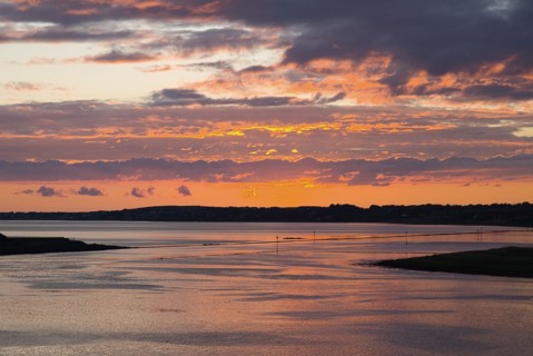 20093588 IRELAND Sligo Sligo  Sligo Bay at sunset from outskirts of Sligo town