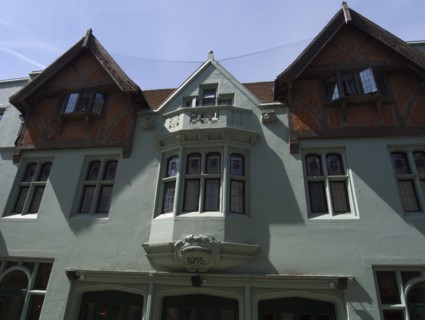 ENGLAND, East Sussex, Brighton, Exterior of the Hotel du Vin in Ship Street.