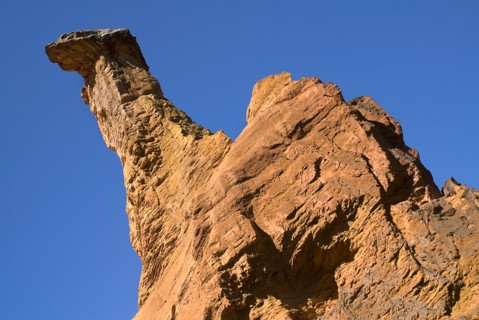 FRANCE, Provence Cote d’Azur, "Colorado Provencal.  Cheminee de Fee or Fairy Chimneys.  Angled view
