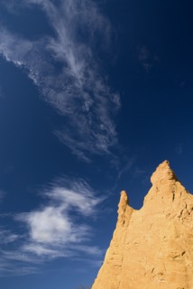 FRANCE, Provence Cote d’Azur, "Colorado Provencal.  Cheminee de Fee or Fairy Chimneys.  Dramatic