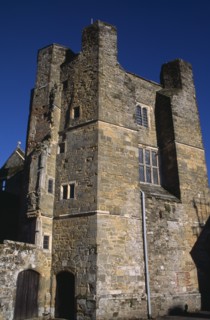 ENGLAND, West Sussex, Midhurst, Cowdray Castle ruins.