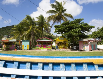 WEST INDIES, St Vincent And The Grenadines, Union Island, Colourful fruit and vegetable market