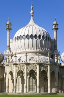 ENGLAND, East Sussex, Brighton, The onion shaped dome of the 19th Century Pavilion designed in the