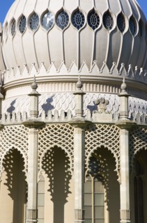 ENGLAND, East Sussex, Brighton, The onion shaped dome of the 19th Century Pavilion designed in the