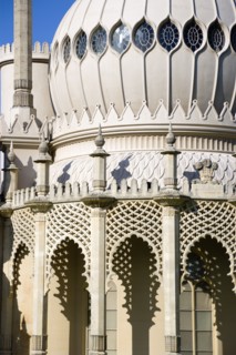 ENGLAND, East Sussex, Brighton, The onion shaped dome of the 19th Century Pavilion designed in the