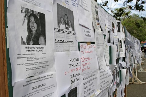 THAILAND, Phang Nga District, Phuket, Tsunami. A picture of Lisa Caroline May from britain with