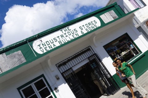 WEST INDIES, Grenada, Carriacou, Hillsborough Hardware shop The Industrious Stores owned by Vena