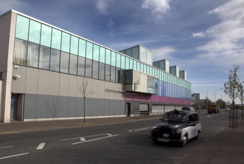 IRELAND, North, Belfast, "West, Falls Road, Exterior of the refurbished Falls Swimming Baths with