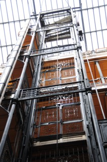 USA, California, Los Angeles, "Interior of Bradbury Building, used as a set for the Blade Runner