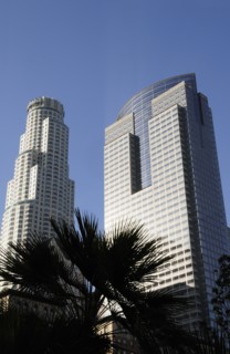 USA, California, Los Angeles, Skyscrapers of financial district downtown