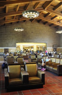 USA, California, Los Angeles, "Interior of Waiting Hall, Union station"