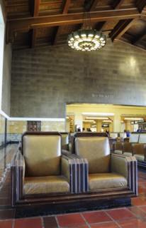 USA, California, Los Angeles, "Waiting hall, Union station"