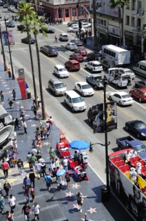 USA, California, Los Angeles, Looking down onto Hollywood Boulevard from Hollywood & Highland