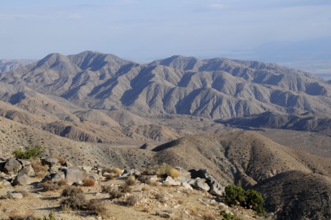 USA, California, Joshua Tree National Park, "Mountain views from Keys View, Joshua Tree National