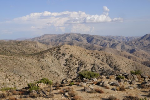 USA, California, Joshua Tree National Park, "Mountain views from Keys View, Joshua Tree National