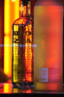 USA, California, Los Angeles, Cocktail bottles