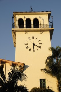 USA, California, Santa Barbara, County Courthouse.