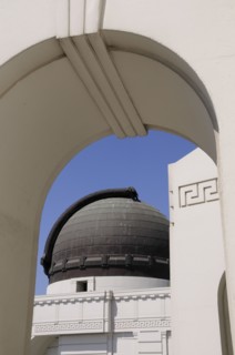 USA, California, Los Angeles, "Observatory through arch, Griffith Park"