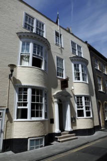 ENGLAND, East Sussex, Brighton, "Ship Street, Bistro du Vin exterior."