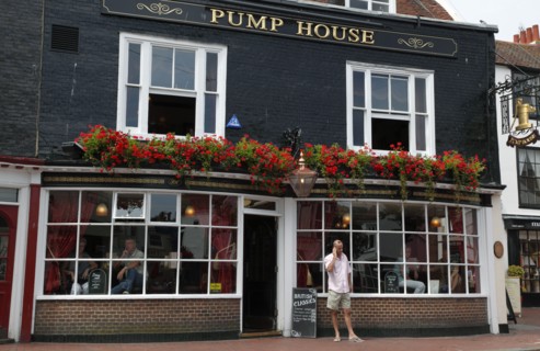 ENGLAND, East Sussex, Brighton, "The Lanes, Market Street, Exterior of the Pump House and Miss