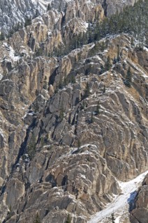 CANADA, Alberta , Kananaskis, Complex rock formation of the Rocky Mountains in Peter Lougheed