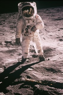 SCIENCE, Space, Nasa, Astronaut Buzz Aldrin walking on the moon.