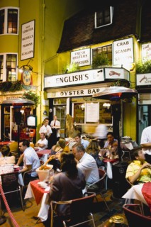 ENGLAND, East Sussex, Brighton, The Lanes Englishs Oyster Bar and Seafood Restaurant exterior at