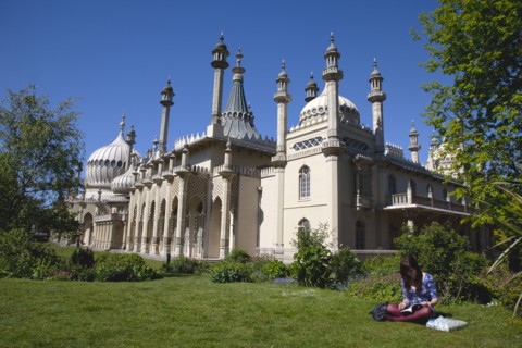 England, East Sussex, Brighton, The Royal Pavilion, 19th century retreat for the then Prince