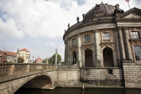 Germany, Berlin, Bode Museum & Monbijou Bridge.