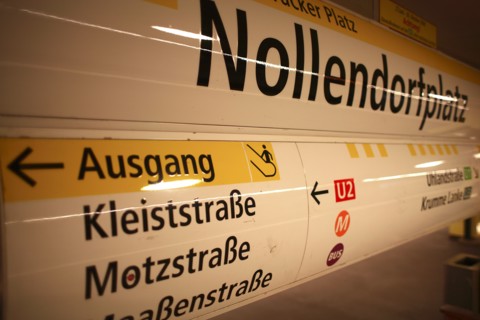 Germany, Berlin, Nollendorfplatz is an Berlin U Bahn station located on the U1, the U2, the U3, and