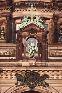 Germany, Berlin, Detail on the dome of the Berliner Dom Cathedral.