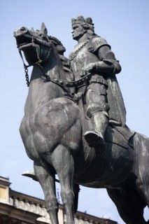 Poland, Krakow, Grunwald Monument by Marian Konieczny original by Antoni Wiwulski was destroyed in